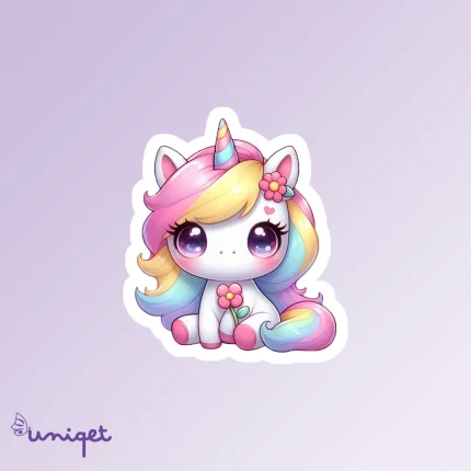 استیکر یونیکورن کیوت
