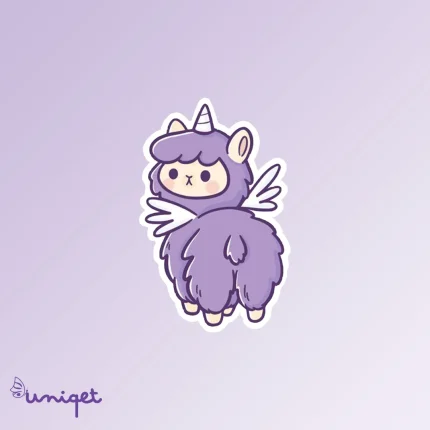 استیکر لاما بنفش