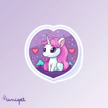 استیکر یونیکورن بامزه