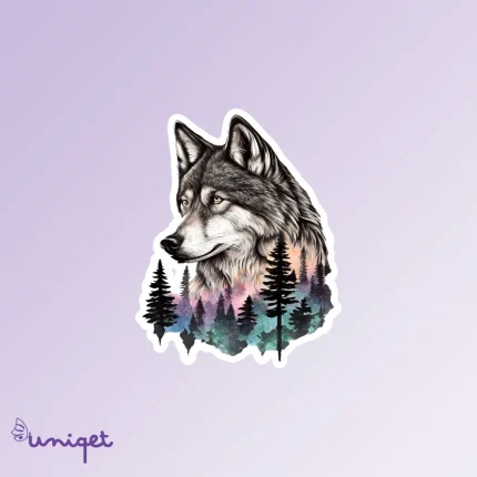 استیکر گرگ وحشی