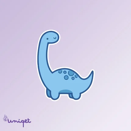 استیکر دایناسور آبی