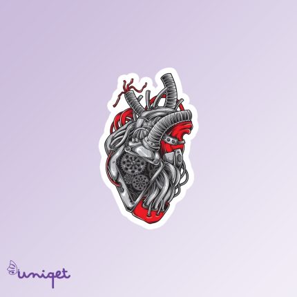 استیکر قلب ماشینی